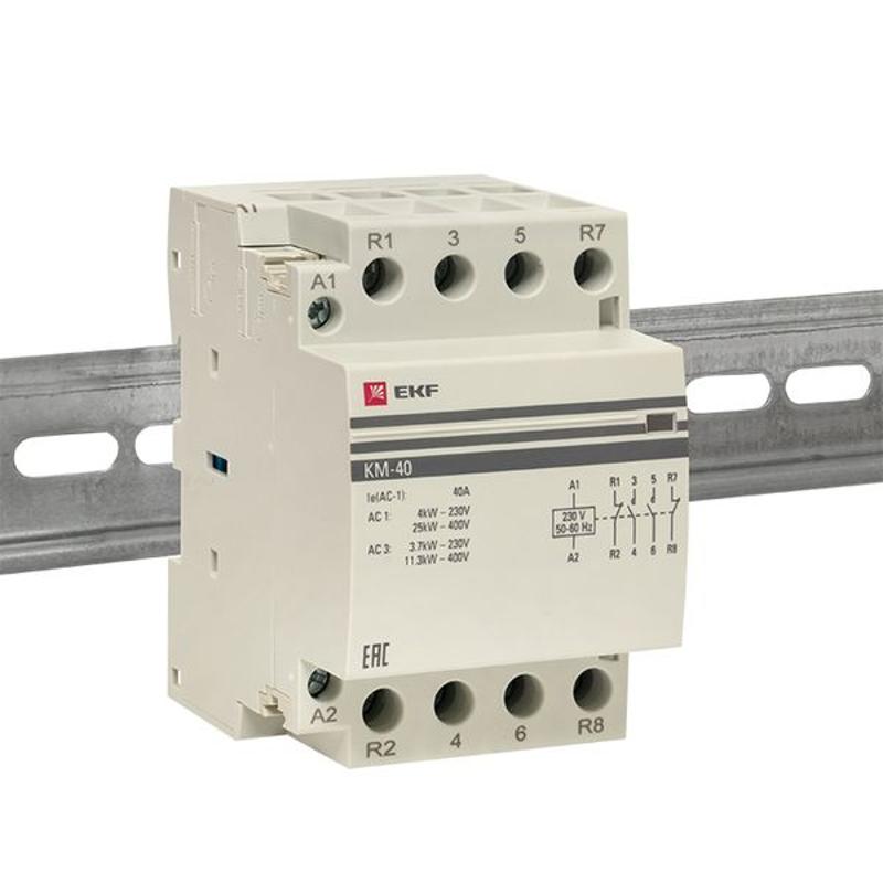 Контактор модульный КМ 40А 2NО+2NC (3 мод.) PROxima| km-3-40-22 | EKF — миниатюра 11