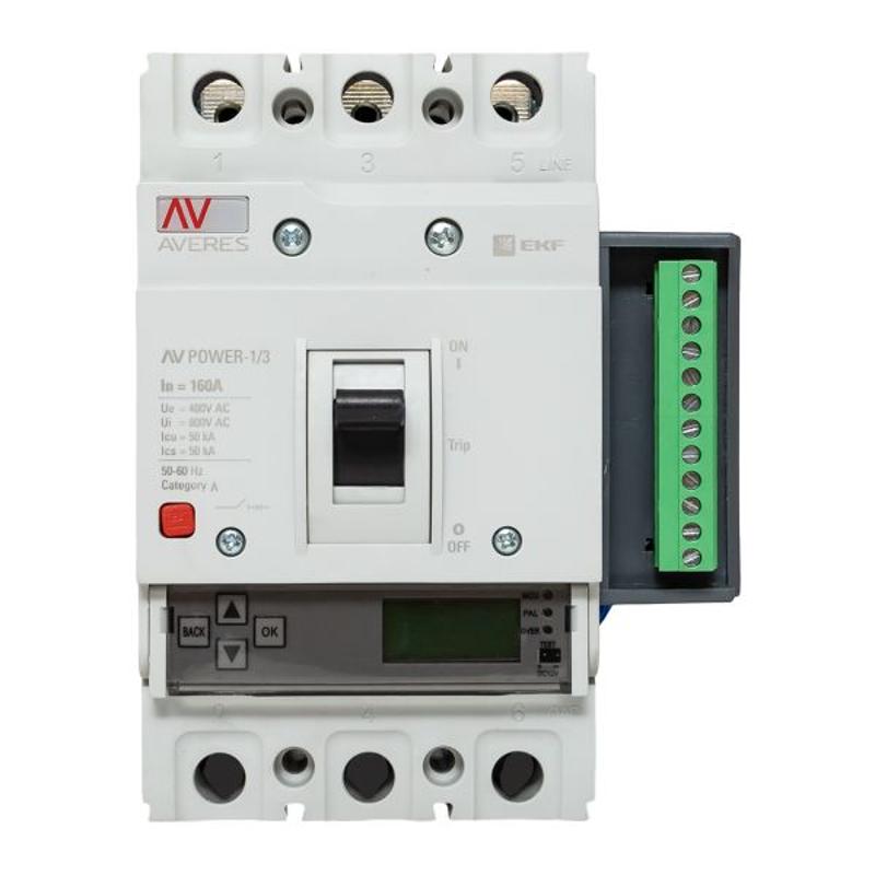 Выключатель автоматический AV POWER-1/3 160А 50kA ETU6.2 | mccb-13-160-6.2-av | EKF — миниатюра 19