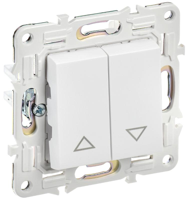 SKANDY Выключатель жалюзи 10А SK-V12W арктический белый | SK-V15-0-10-K01 | IEK — IEK (ИЭК)