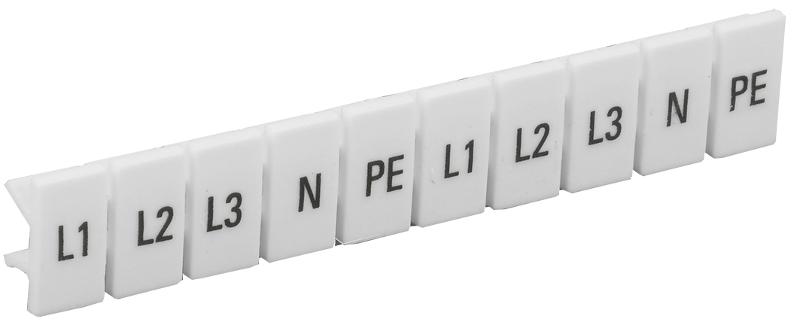 Маркеры для КПИ-4мм2 с символами "L1, L2, L3, N, PE"  | YZN11M-004-K00-A | IEK  — IEK (ИЭК)