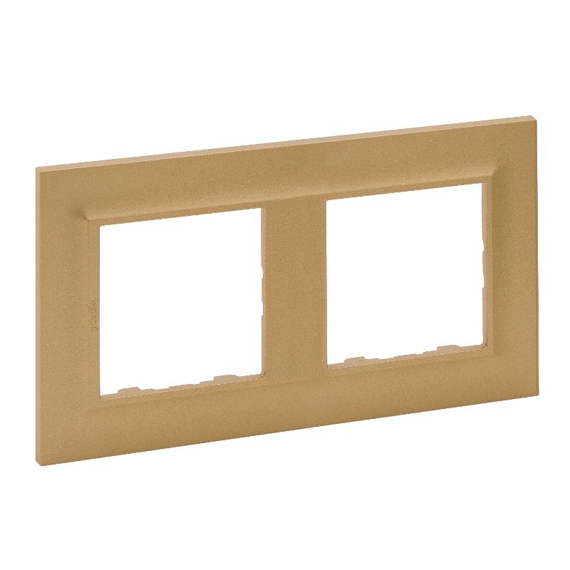 STRUCTURA Рамка 2-мест. золото| 764117| Legrand — Legrand