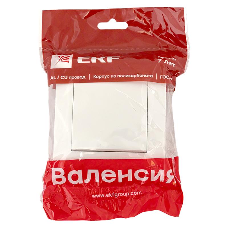 Валенсия выключатель 1-кл. 10А белый перекрестный  PROxima |EWV10-125-10| EKF — миниатюра 8