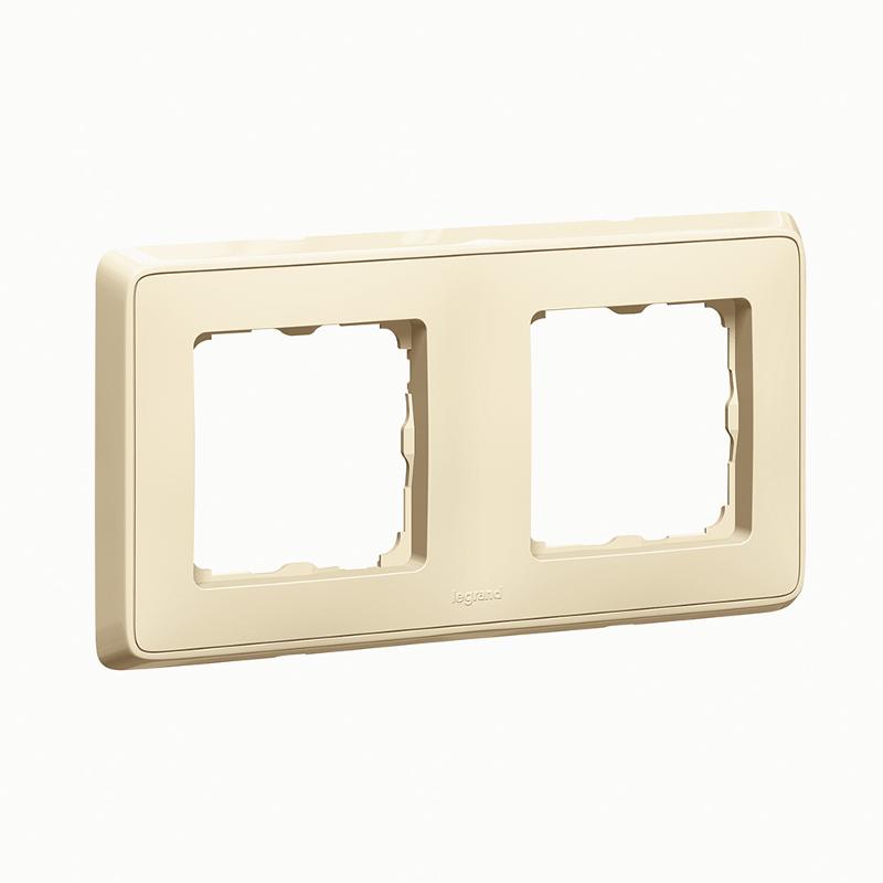 Cariva DIY Рамка 2 поста слоновая кость | 695971 | Legrand — Legrand