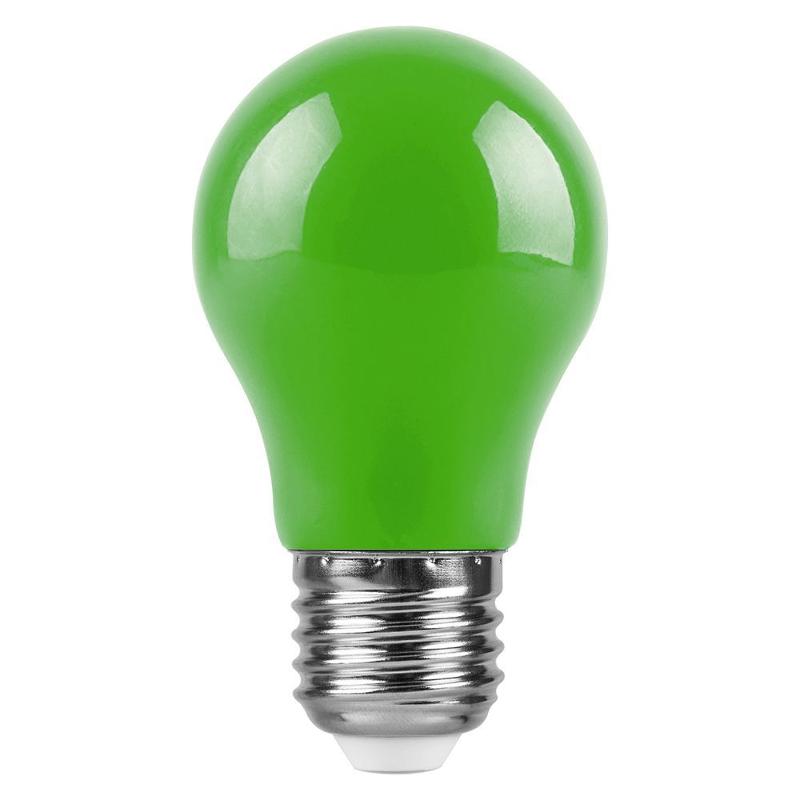 Лампа светодиодная для белт лайта LB-375 (3W) 230V E27 зеленый A50 | 25922 | FERON — миниатюра 2