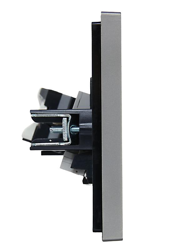 FORTE&PIANO Розетка двойная RJ11+RJ45 кат.5E FP535 сталь | FP-KT20-O-1-K46 | IEK — миниатюра 4