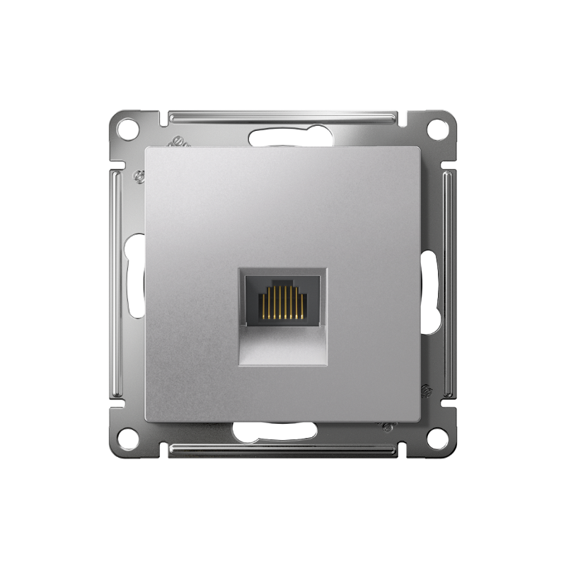 AtlasDesign Алюминий Розетка компьютерная RJ45, кат. 6A, механизм | ATN000386 | SE — миниатюра 2