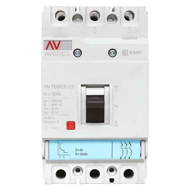 Выключатель автоматический AV POWER-1/3 125А 35kA TR | mccb-13-125-TR-av | EKF — миниатюра 11