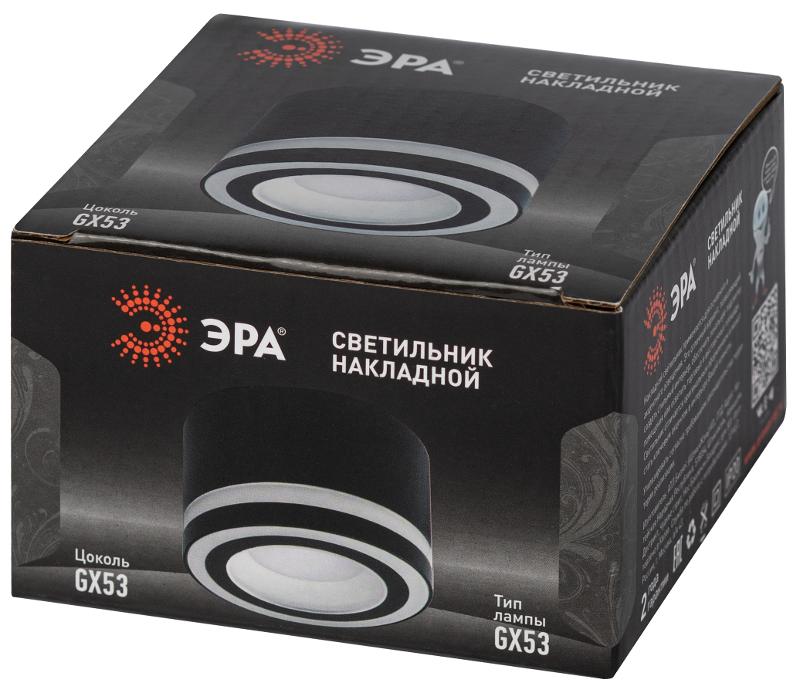 Светильник настенно-потолочный спот  OL51 BK GX53 IP20 черный | Б0059805 | ЭРА — миниатюра 2