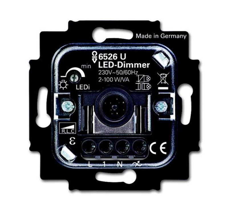 Механизм светорегулятора LED, клавишный, 2-100 Вт/ВА | 6512-0-0323  | 2CKA006512A0323 | ABB — ABB