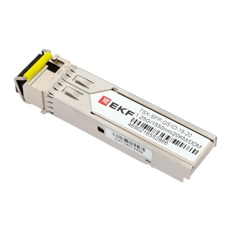 SFP модуль 1,25 Гбит одинарное одномодовое оптоволокно 1550нм дальность 20км TSX |TSX-SFP-GS1D-15-20|EKF — миниатюра 11