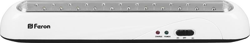 Светильник аварийного освещения аккумуляторный EL14 22 LED AC/DC Li-ION батарея, белый 350 *50*55 мм | 12634 | FERON — Feron