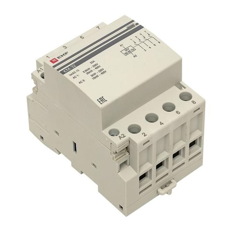 Контактор модульный КМ 32А 4NО (3 мод.) 24В АС PROxima | km-3-32-40-24v | EKF — миниатюра 12