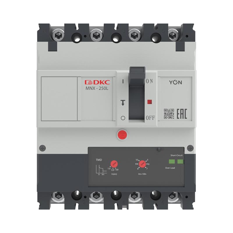 Авт. выкл. YON pro MNX250L 4P 250A 70kA при AC415V расц. TMD | MNX250L4PTMD0250 | DKC — миниатюра 3
