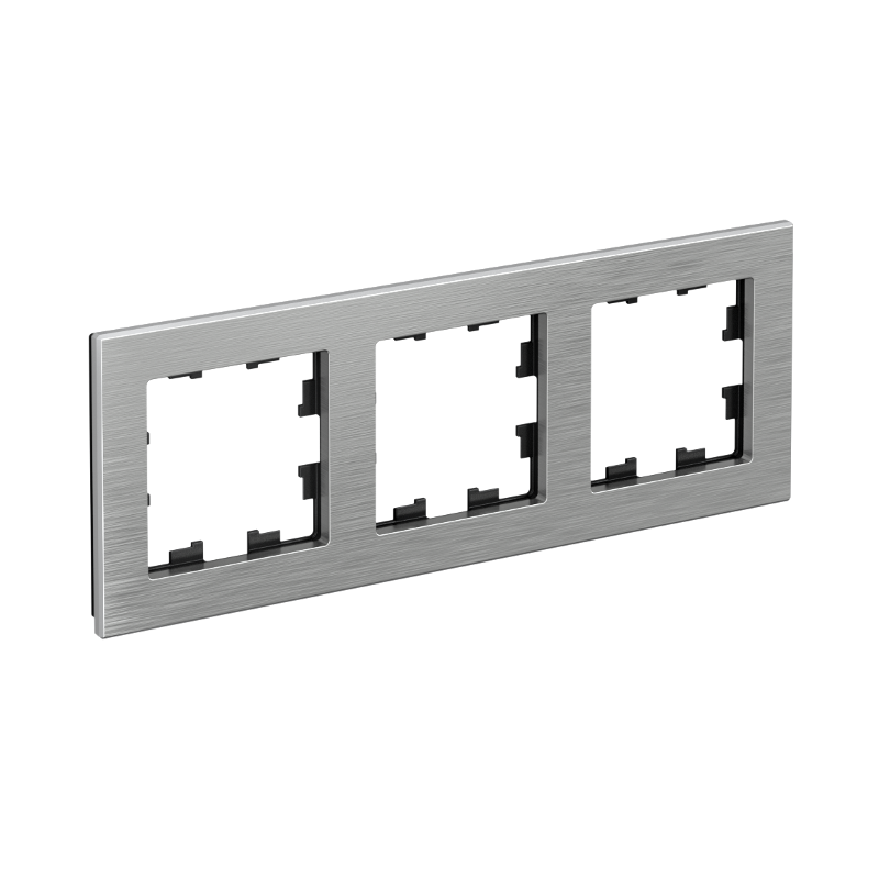 AtlasDesign Nature Металл Серебро Рамка 3-ая |ATN312103| SE — Systeme Electric
