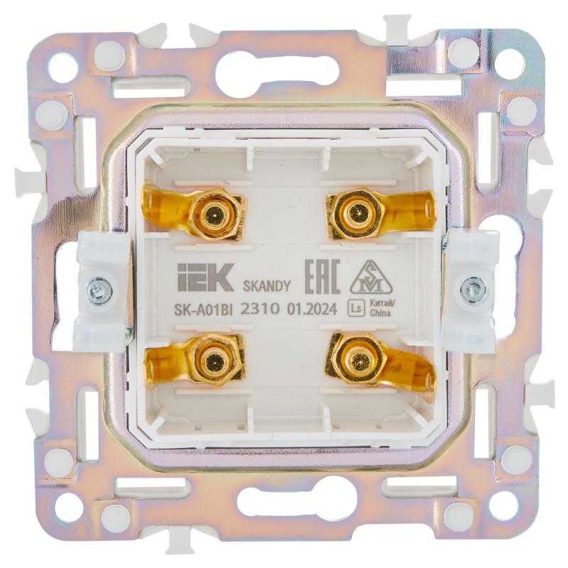SKANDY Аудиорозетка 4-местная SK-A01Bl черный | SK-S40-K02 | IEK — миниатюра 3