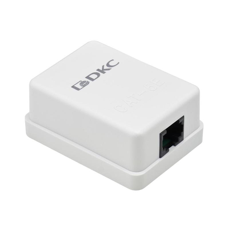 Универсальная розетка CAT5E Keystone, 1 порт | RNW5E1WH | DKC — DKC (ДКС)