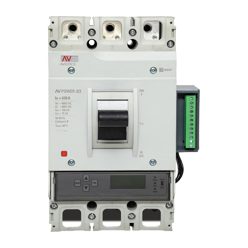 Выключатель автоматический AV POWER-3/3 630А 100kA ETU6.2 AVERES | mccb-33-630H-6.2-av | EKF — миниатюра 4