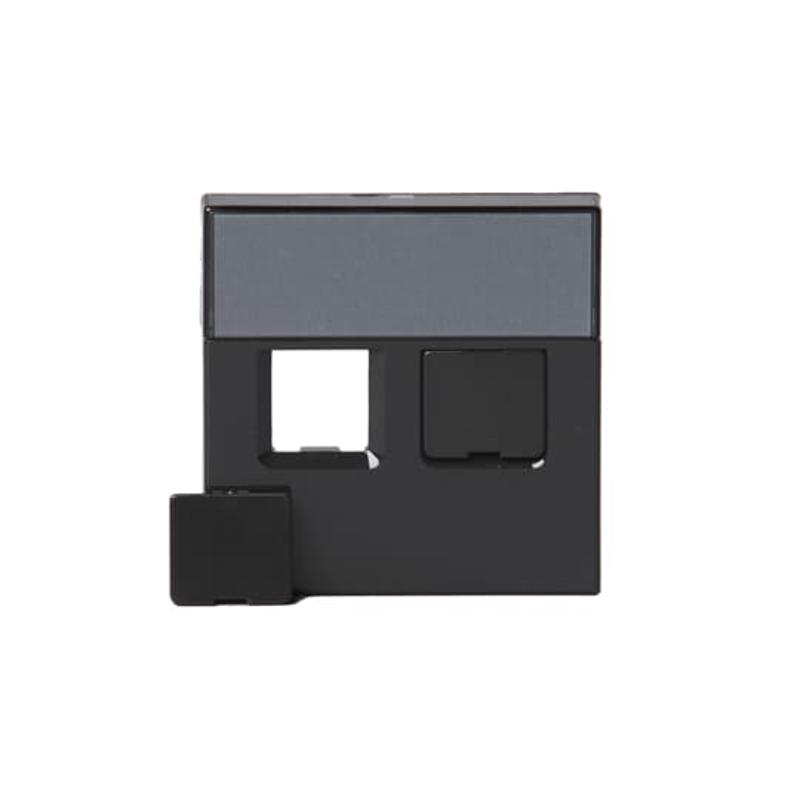 Накладка для 2хRJ45, Impressivo, антрацит | 1819-81  | 2TKA000605G1 | ABB — ABB