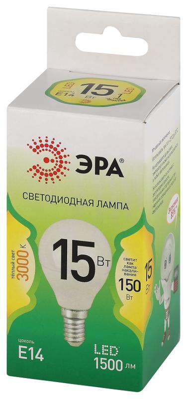 Лампа светодиодная  GREEN LINE LED P45-15W-830-E14 GL E14 15 Вт шар теплый свет | Б0066982 | ЭРА — миниатюра 5
