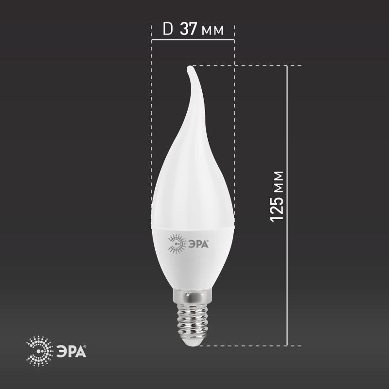 Лампа светодиодная LED 11Вт Е14 6000К smd BXS-11w-860-E14 | Б0032994 | ЭРА — миниатюра 5
