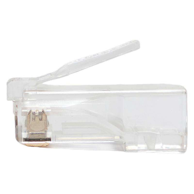 Коннектор RJ-45 TERACOM PRO неэкранированный 8P8C 30мкд Cat.6 универсальный (упак.20шт) | TRP-PLUG-6UTP-20 | EKF — миниатюра 4