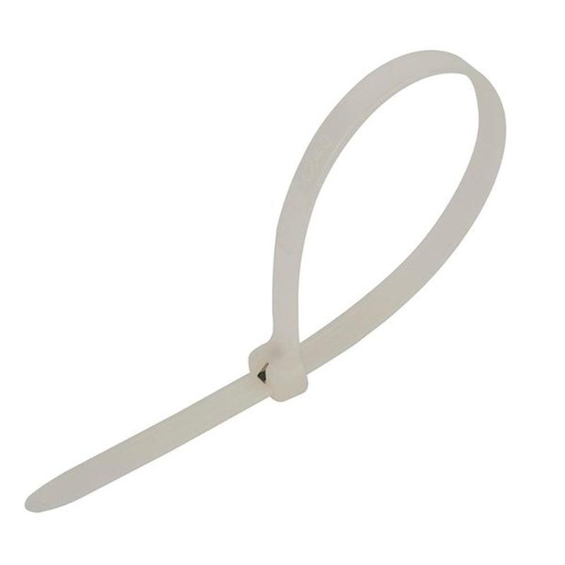 Хомут нейлоновый со стальным зубом (б), 4x150 (100шт) EKF PROxima | plc-fl-ctsbw-4x150 | EKF — EKF