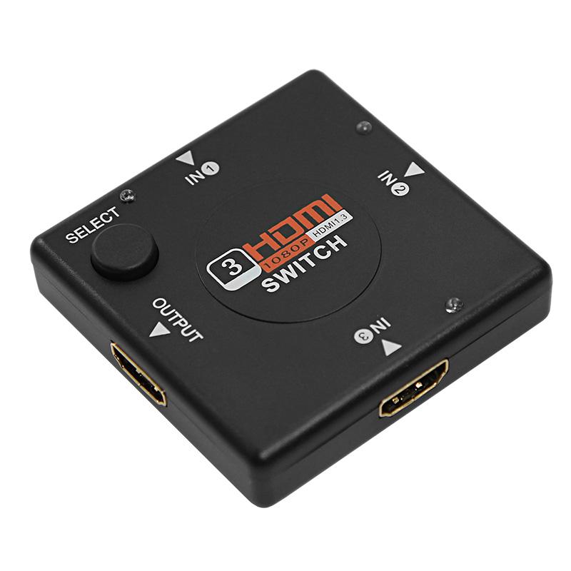 Переключатель гнездо HDMI на 3 гнезда HDMI, без питания, пластик | 17-6912 | REXANT — REXANT