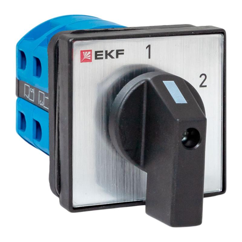 Переключатель кулачковый ПК-1-52 25А 2P «1-2» IP65 | pk-1-52-25-65 | EKF — EKF