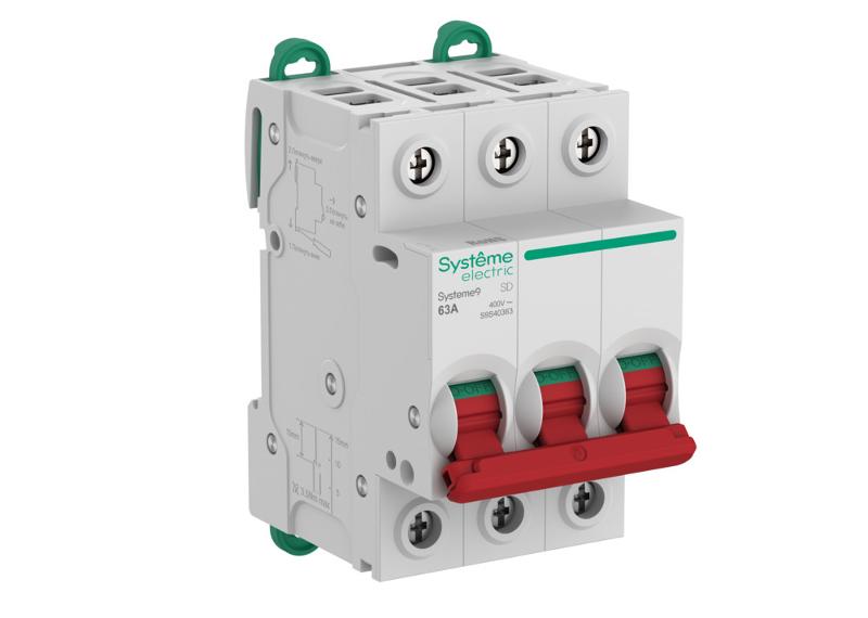 Systeme9 Выключатель нагрузки (ВН) 3P 63A 400В | S9S40363 | SE — Systeme Electric