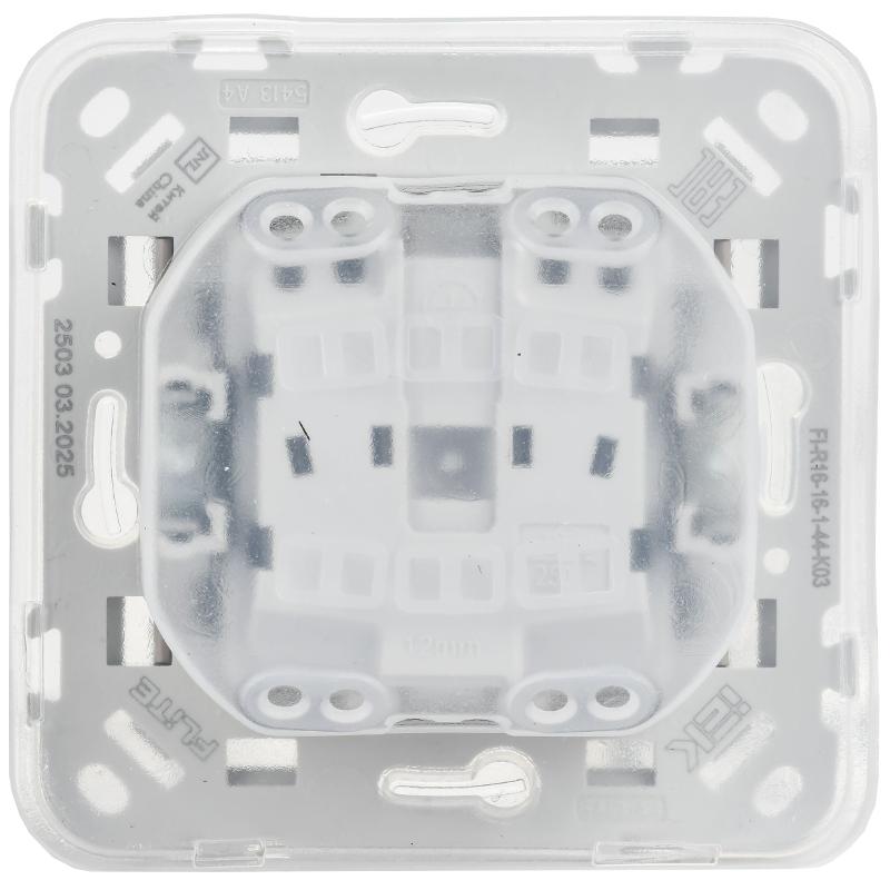 FLITE Розетка с заземлением со шторками с крышкой быстрозажимные клеммы 16А IP44 РСшкр11-1-44-ФлМ маренго | FI-R16-16-1-44-K35 | IEK — миниатюра 4
