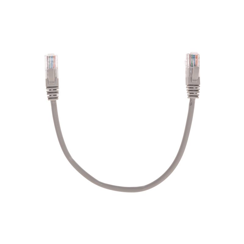 Патч-корд U/UTP, CAT 5e, RJ45-RJ45, 26AWG, LSZH, серый, 0,3м REXANT | 02-0100-03 | REXANT — REXANT