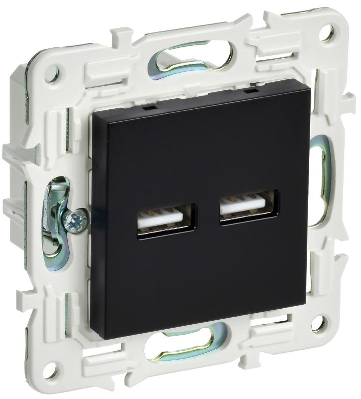 SKANDY Розетка USB A+A 3,1А SK-R15Bl черный | SK-U21-D31-K02 | IEK — IEK (ИЭК)