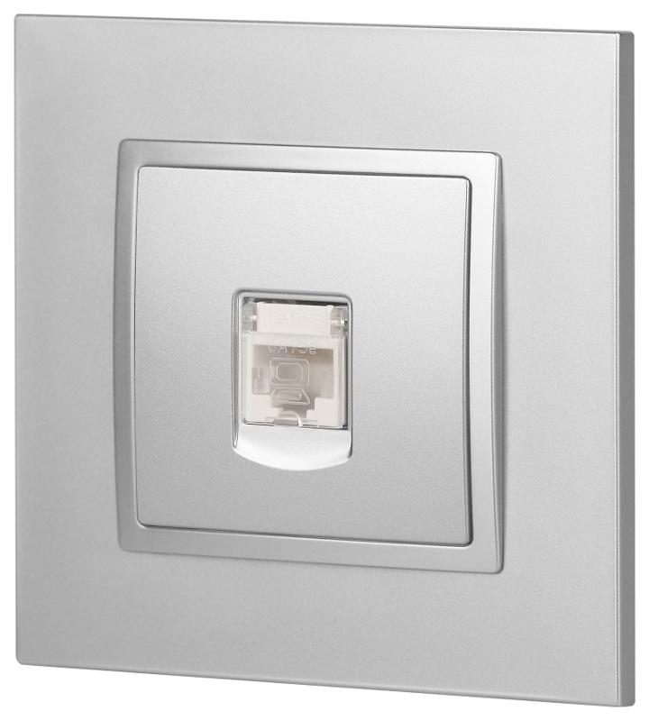 14-3107-03 Розетка RJ45, IP20, алюминий | Б0034304 | ЭРА — миниатюра 5