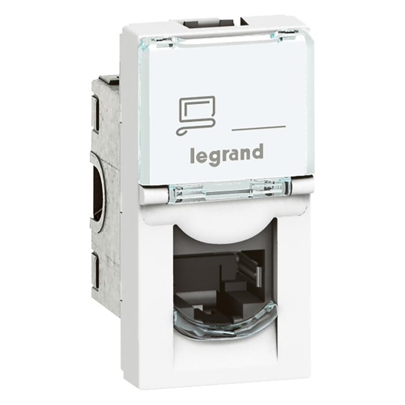 Розетка Mosaic 1М RJ45 UTP кат.6 | 076561 | Legrand — Legrand