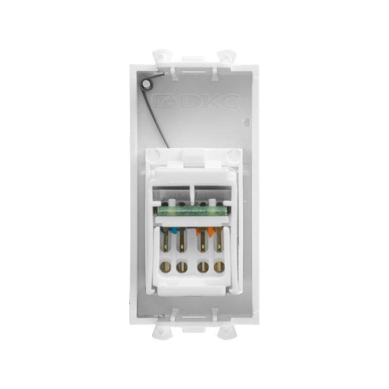 Компьютерная розетка "Белое облако" "Avanti" RJ-45 модульная, кат. 6, 1 мод | 4400291 | DKC — миниатюра 6