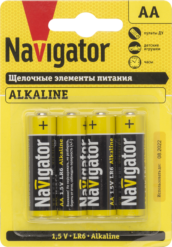 Элемент питания NBT-NPE-LR6-BP4 | 61463 | Navigator — Navigator