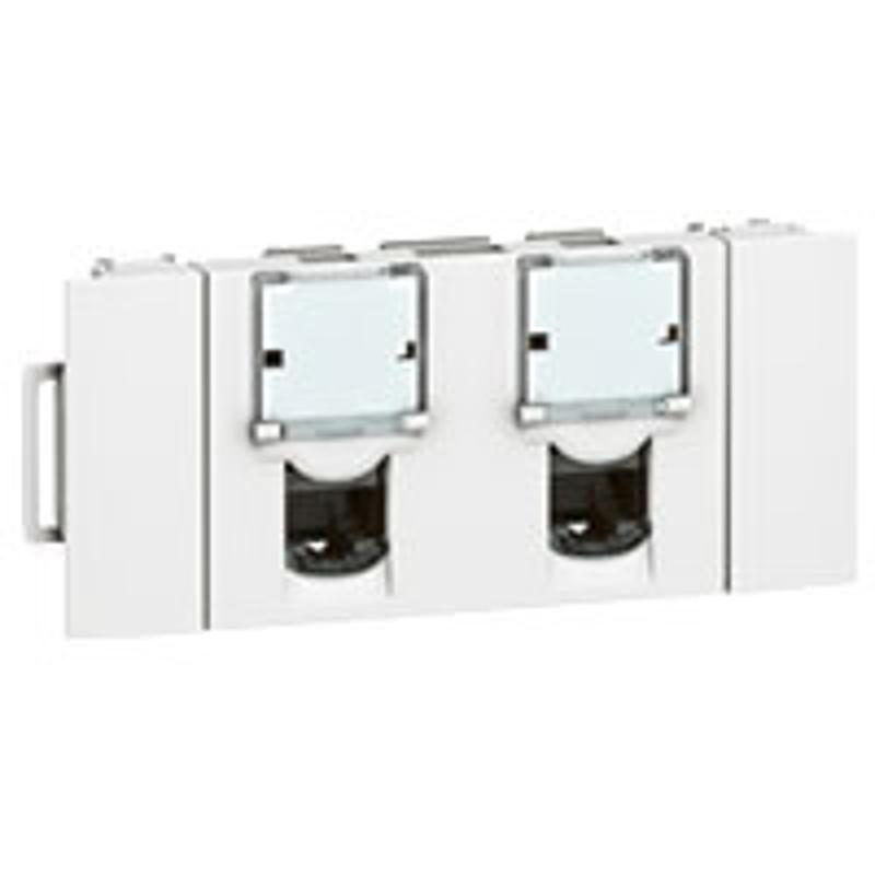 Mosaic 2хRJ45 FTP Cat. 6 3 модуля CD | 076546 | Legrand — Legrand
