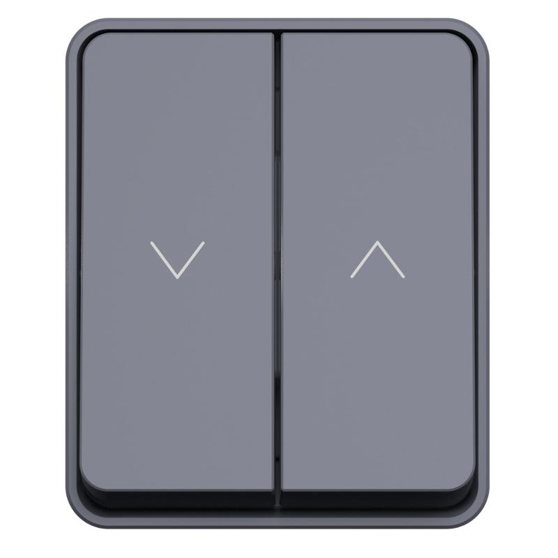 AtlasDesign Profi54 Антрацит О/У Выключатель 2-клавишный для Жалюзи, 2хсх.4 | ATN544019 | SE — миниатюра 4
