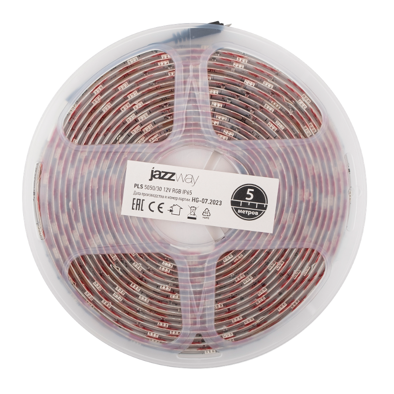 Лента светодиодная LED STN 5050/30 7,2Вт 12В RGB IP65 5м | 327637 | Jazzway — Jazzway