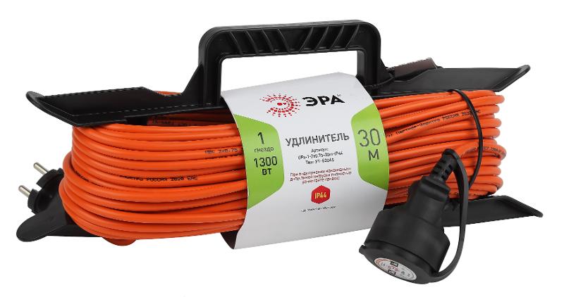Удлинитель силовой ЭРА UFx-1-2x0.75-30m-IP44 на рамке б/з 1 гн 30м ПВС 2x0.75 | Б0046822 | ЭРА — фото 1 | Sento