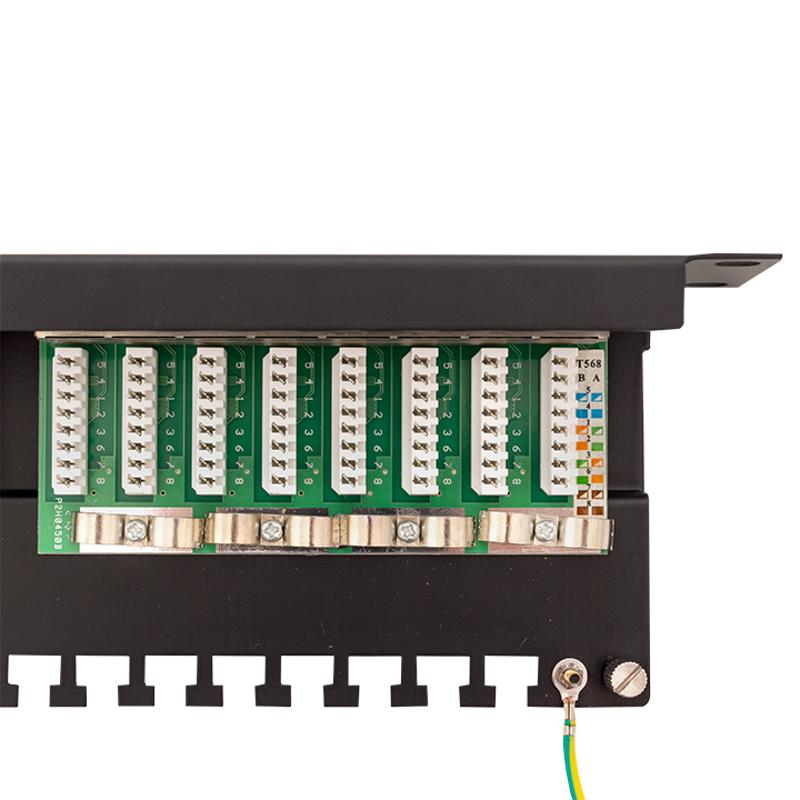 Патч-панель TERACOM CS 19'' Cat.6 1U полный экран STP 24 порта RJ-45 Dual IDC с органайзером|TRCS-PPNL-6STP-1U24|EKF — миниатюра 10