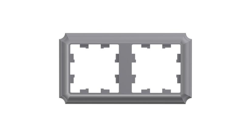 AtlasDesign Antique Сталь Рамка 2-ая, универсальная | ATN100902 | SE — Systeme Electric