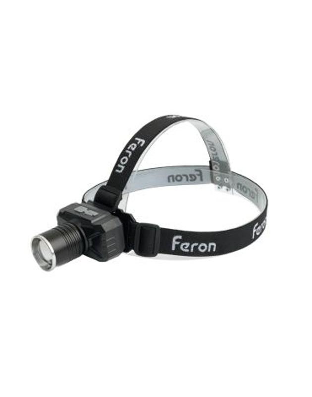 Фонарь налобный FERON TH2314 c аккумулятором 20W, 2500mAh IP44, USB type-C, Алюминий| 51621 | Feron — Feron