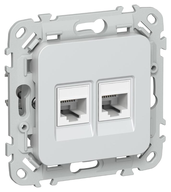 FLITE Розетка 2-ая компьютерная RJ45 кат.5Е UTP РК5е-2-0-ФлЖ жемчуг | FI-K22-1-K36 | IEK — IEK (ИЭК)