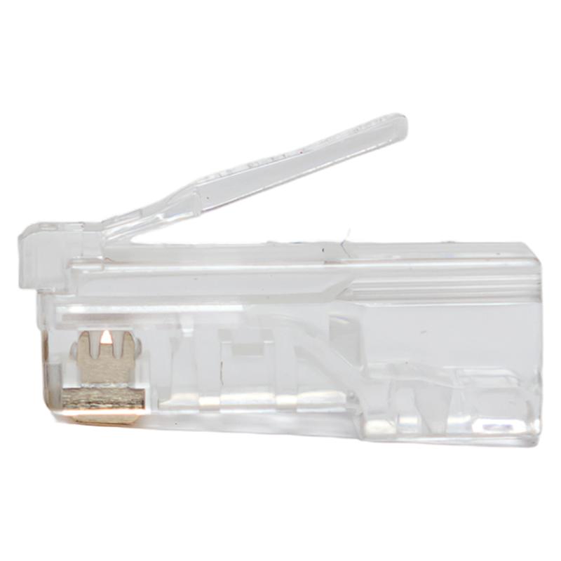 Коннектор RJ-45 TERACOM PRO неэкранированный 8P8C 30мкд Cat.5E универсальный (упак.10шт) | TRP-PLUG-5EUTP-10 | EKF — миниатюра 4