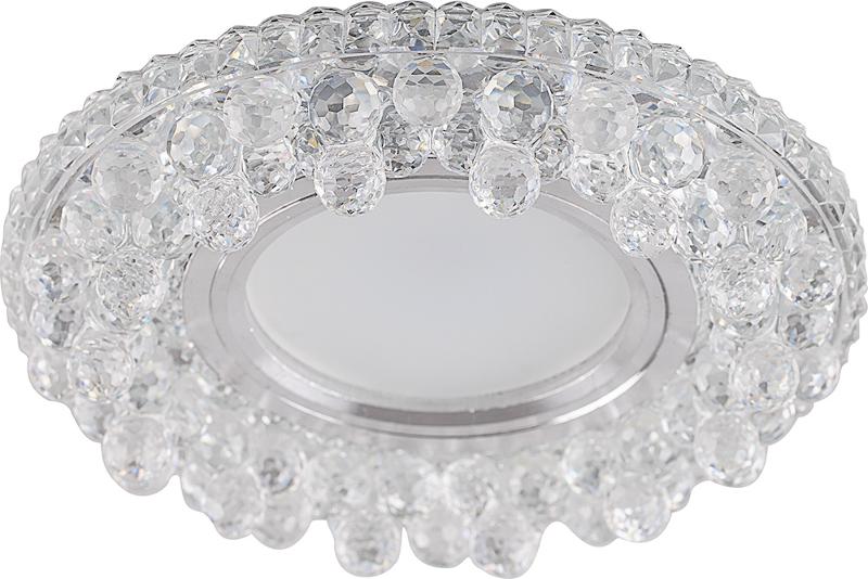 Светильник точечный встраиваемый под лампу, с LED подсветкой CD941 15LED*2835 SMD 4000K, MR16 50W G5.3, прозрачный | 32654 | FERON — фото 1 | Sento