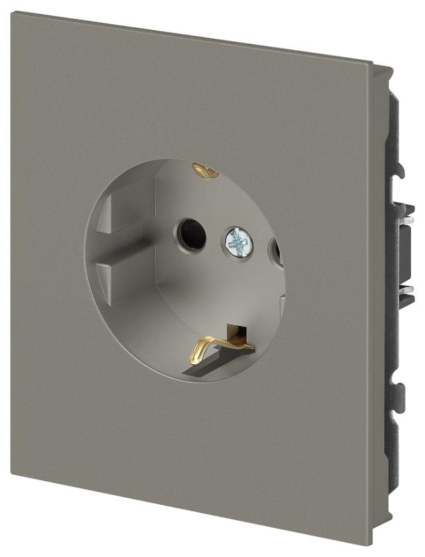 Розетка Arktik 16-2101-07 с заземлением 2P+E Schuko 16А-250В титан | Б0070420 | ЭРА — миниатюра 3