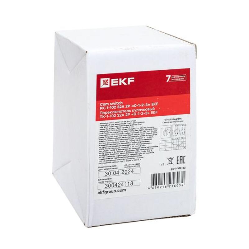 ПК-1-102 32А 2P «0-1-2-3»  |  pk-1-102-32 |  EKF  — миниатюра 15
