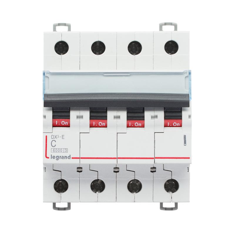 Выключатель автоматический четырехполюсный DX3-E 6000 50А C 6кА — миниатюра 3