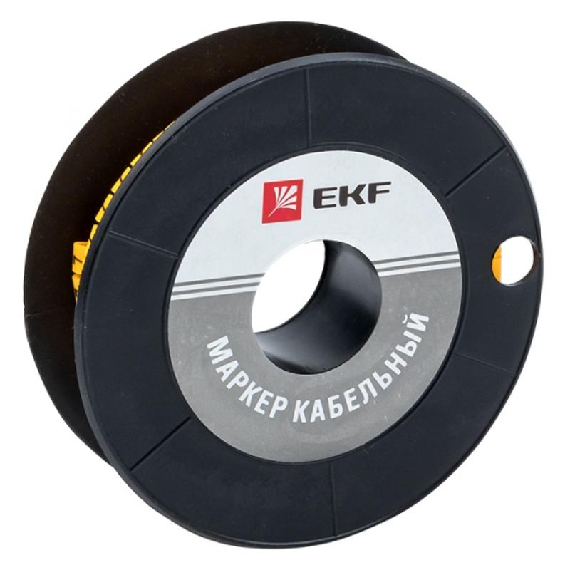 Маркер-кабельный 4,0кв.мм "7" (500шт.) (ЕС-2) EKF PROxima | plc-KM-4-7 | EKF — EKF